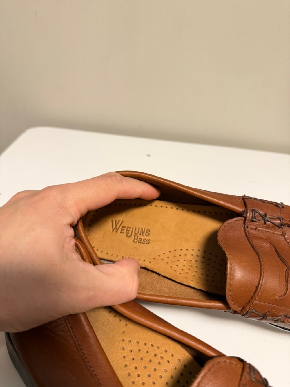Bass Weejuns Katherine II Brown Leather Penny Loafers US 9 W Preppy Collegiate - Picture 9 of 11